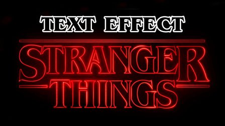 FREE Photoshop 101 Stranger Things Text Effect