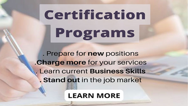 Certification programs & courses