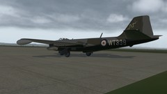 Flying the English Electric Canberra.
