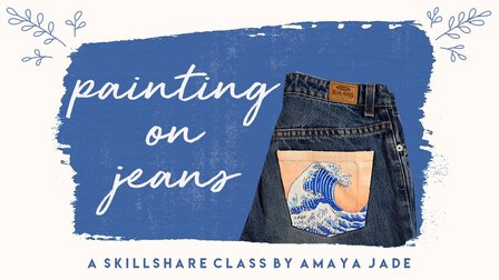 Painting on Jeans: Acrylic Artwork on Clothing Painting on Jeans: Acrylic Artwork on Clothing