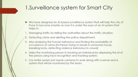 Artificial Intelligence Based Surveillance System